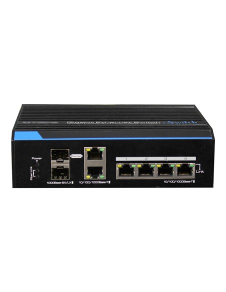 Comprar UTEPO UTP7204GE Switch Industrial 4 puertos Gigabit + 2 Uplink Combo Gigabit (2SFP+2RJ45) Redundant 6KV UTP7204GE
