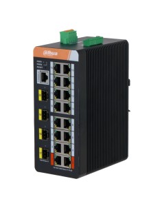 Comprar DAHUA IS4420-16GT-240 Switch PoE 2.0 Industrial 16 puertos Gigabit + 4SFP Uplink Gigabit 240W Gestionable Layer2 IS4420-