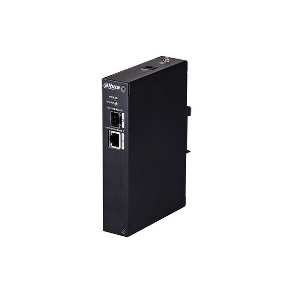 Dahua PFS3102-1T Industrial Medium Converter 1 Porta Gigabit + 1 SFP No_gestionable Layer2