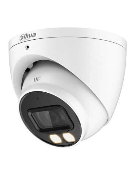 Dahua HAC-HAC-HAC-HADW1239T-A-LED-0280B MiniDomo HDCVI 4 PEB 2M 1080P Cor Completa 2.0 WDR Starlight LED40m 2.8mm MIC IP67