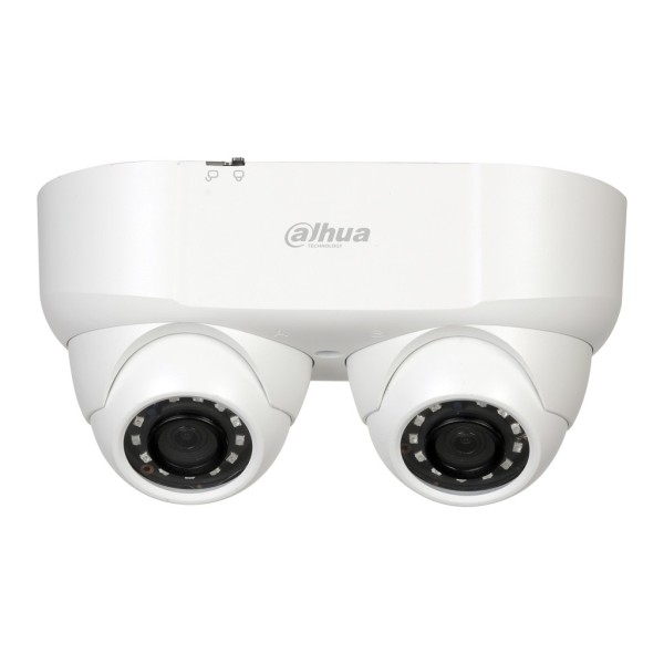 Dahua HAC-HAC-HADW2241M-E2 Minidomo HDCVI 2M Lente Dupla DN ICR WDR Starlight IR30M 0lux 3.6mm Broadcast de áudio IP67