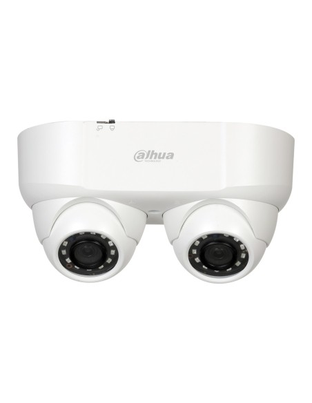 Dahua HAC-HAC-HADW2241M-E2 Minidomo HDCVI 2M Lente Dupla DN ICR WDR Starlight IR30M 0lux 3.6mm Broadcast de áudio IP67