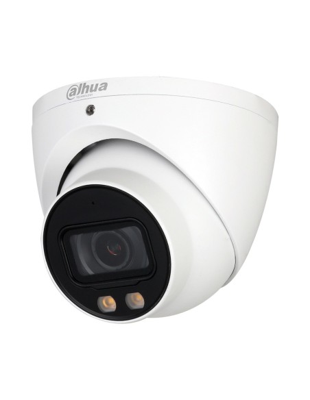 Dahua Hac-HAC-HAC-HDW2249T-A-LED Minidomo HDCVI 4E1 2M 1080P Color Full Color WDRLEGANTE LED40M 3.6mm MIC de áudio IP67