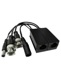 DRUTP DR-UTP-VP-4M Kit Conversor UTP Video + feed para HDCVI / TVI / AHD até 4MP empilhamento com RJ45 (2 UDs)