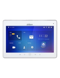 Comprar DAHUA VTH5241DW-S2 Monitor Interior 10" de Superficie para Videoportero IP WiFi PoE SD 6E 1S Alarma Blanco VTH5241DW-S2