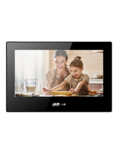 Dahua Vth5321GB-W Interior Android Monitor 7 "Superfície Para Video Player IP WiFi Touch Screen Poe SD 8E / 1S Alarme Preto