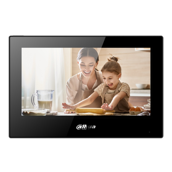 Dahua Vth5321GB-W Interior Android Monitor 7 "Superfície Para Video Player IP WiFi Touch Screen Poe SD 8E / 1S Alarme Preto