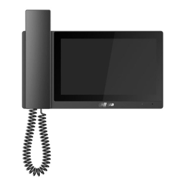 Dahua Vth5421E-H Interior Monitor 7 "Superfície Para Video Player IP Touch Screen PoE SD 6E 1S Alarme Preto