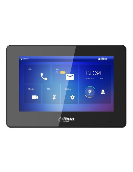 Comprar DAHUA VTH5421HB Monitor Interior 7" de Superficie para Videoportero IP Pantalla Táctil PoE SD 6E 1S Alarma Negro VTH5421