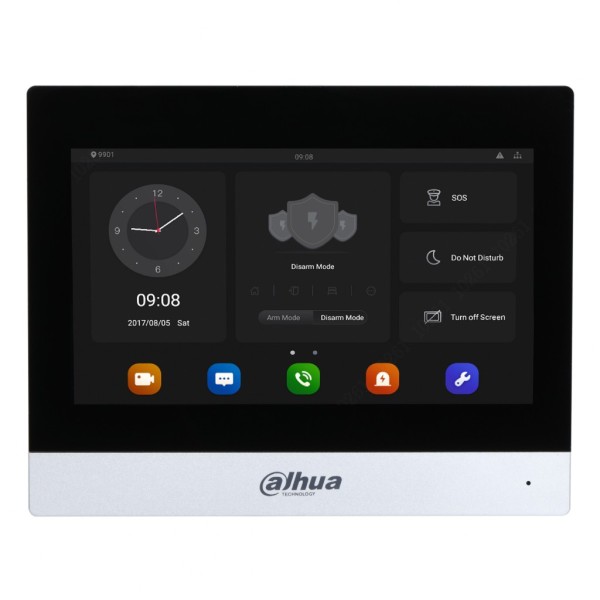 Comprar DAHUA VTH8A21KMS-W Monitor Interior 7" de Superficie para Videoportero IP WiFi PoE SD 6E 1S Alarma Negro VTH8A21KMS-W
