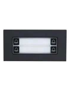 Comprar DAHUA VTO4202FB-MDB4 Estación Exterior Modular para Videoportero IP con 4 Botones para Series VTO4202F-X. Color Negro VT