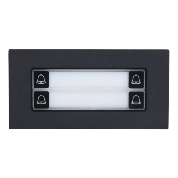 Comprar DAHUA VTO4202FB-MDB4 Estación Exterior Modular para Videoportero IP con 4 Botones para Series VTO4202F-X. Color Negro VT