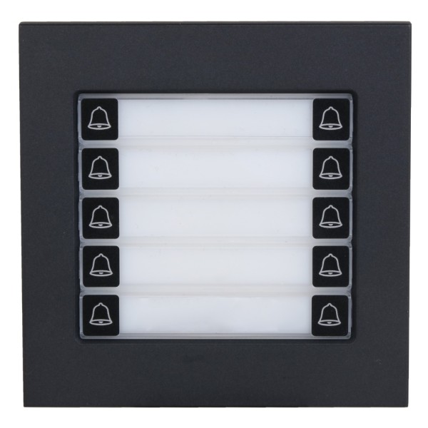 Comprar DAHUA VTO4202FB-MDB10 Estación Exterior Modular para Videoportero IP con 10 Botones para Series VTO4202F-X. Color Negro 