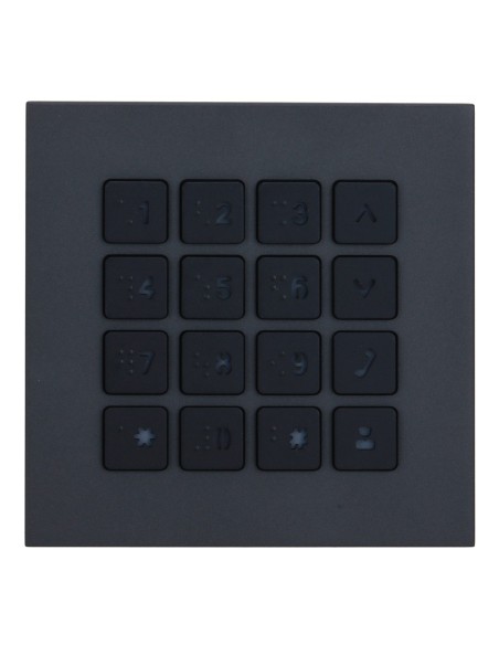 Comprar DAHUA VTO4202FB-MK Estación Exterior Modular para Videoportero IP con Teclado para Series VTO4202FB-X. Color Negro VTO42