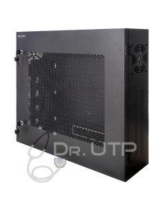 Drutp LuxuryDVRBOX vertical Bunker para 19 "4U Rack Equipamento com 2 chaves, ventilador, diversões e portão de grade