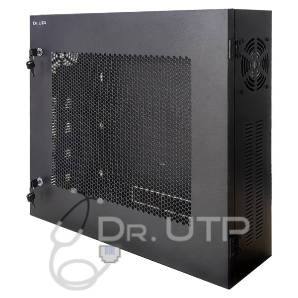 Comprar DRUTP LUXURYDVRBOX Arcón Vertical para equipos estándar rack de 19" 4U con 2 llaves, ventilador, pasacables y puerta con