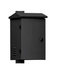 Gabinete de integração OEM Baculo-Box-SH-22-preto. Caixa de aço 350x450x250 para o pessoal de 6m. Preto