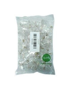 Drutp RJ45-CAT6 Conector RJ45 Cat.6 Transparente no saco 100 unidades