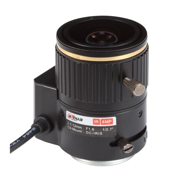Dahua PFL2712-E6D Lente Varifocal MP 6MP 1 / 2,7 "CS AI IR F1.6 2.7 ~ 12mm