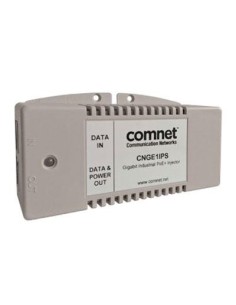Comprar COMNET CNGE1IPS Industrial 1 Port Gigabit PoE+ Injector 1000BASE-TX, 56VDC @ 30W Output (IEEE802.3at Compliant), -25?C t