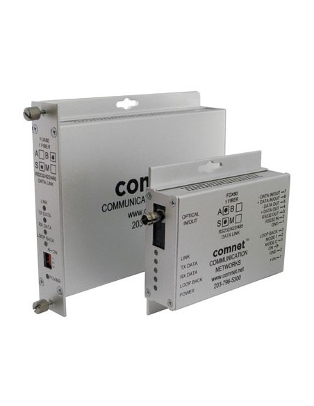 COMNET FDX60M2 RS232, RS422 e RS485 (2 e 4 Wire) Transceptor de dados universal, 2 fibra, multimodo, 1310nm