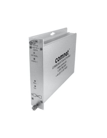 COMNET FVR15M2 COMNET. Receptor de vídeo de 1 canal e 1 canal de dados unidirecionais. Fibra multimodo