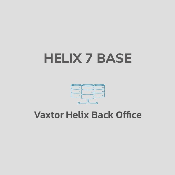 Vaxtor Helix-H7-BSC Helix 7 Base - Back Office Database Software - até 10 câmeras