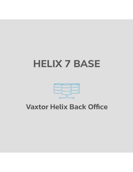 Vaxtor Helix-H7-BSC Helix 7 Base - Back Office Database Software - até 10 câmeras
