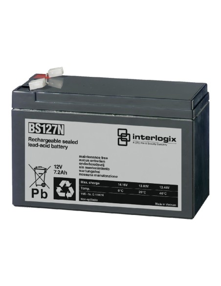 Comprar KIDDE COMMERCIAL BS127N Batería 12V 7.2Ah BS127N