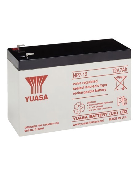Bateria OEM NP7-12 12V. Capacidade de 7ah. Conexão do tipo FASTON 4.8mm