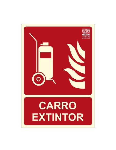 Comprar IMPLASER EX207N-A4 Señal carro extintor 29,7x21cm EX207N-A4