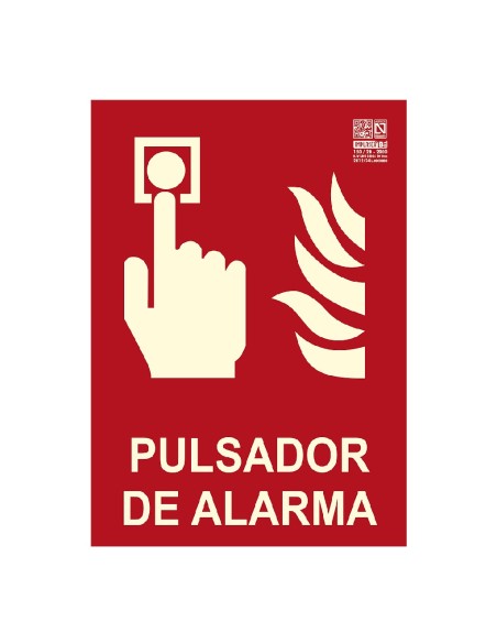Comprar IMPLASER EX231N-A4 Señal pulsador de alarma s/marco 29,7x21cm EX231N-A4