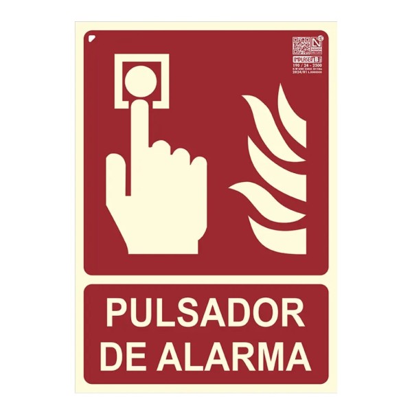 Comprar IMPLASER EX209N-A4 Señal pulsador de alarma 29,7x21cm EX209N-A4