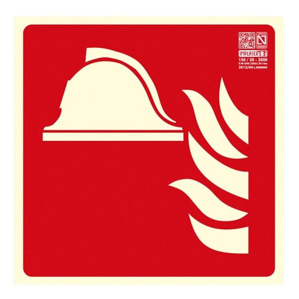Comprar IMPLASER EX214N Señal material para equipos de emergencia 21x21cm EX214N