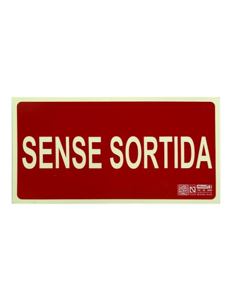 Impraser EX222N-CAT SENYAL SENSE SORTE EM CATÁRIO 29.7X15CM