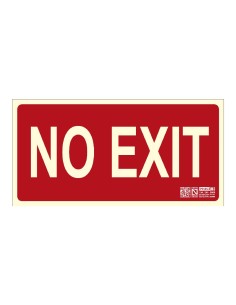 Comprar IMPLASER EX223N Señal no exit 29,7x15cm EX223N