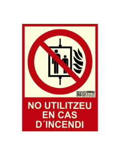 Comprar IMPLASER EX221N-A4-CAT Senyal no utilitzeu en cas d'incendi en català 29,7x21cm EX221N-A4-CAT