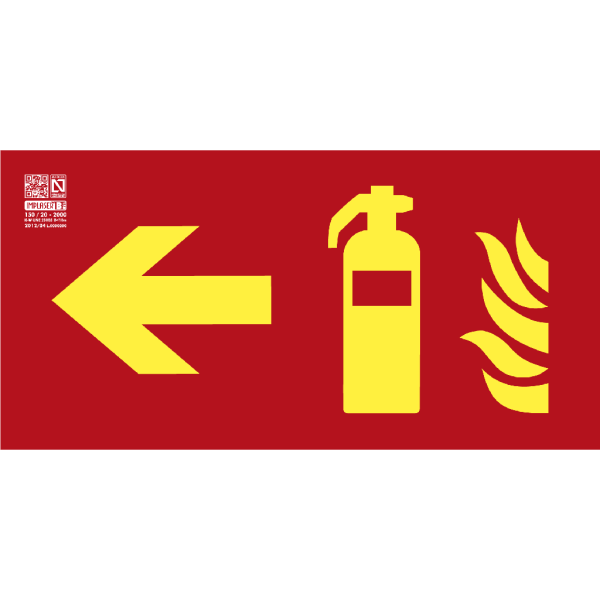 Comprar IMPLASER EX203L Señal extintor Clase A con flecha izquierda 32x16cm EX203L