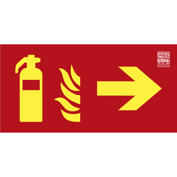 Comprar IMPLASER EX202L Señal extintor Clase A con flecha derecha 32x16cm EX202L