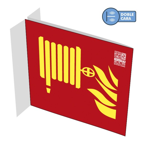 Kaufen IMPLASER EX204BL Schild „Feuerhydrant“ auf Ausleger, Klasse A, 21×21 cm