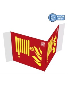 Comprar IMPLASER EX204PL Señal boca de incendio sobre panorámica Clase A 21x21cm EX204PL