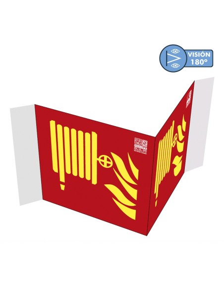 Comprar IMPLASER EX204PL Señal boca de incendio sobre panorámica Clase A 21x21cm EX204PL