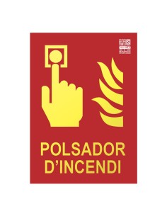 Imprase EX231L-A4-CAT SENYAL POLSADOR D'Incendi em Català Class a 29.7x21cm
