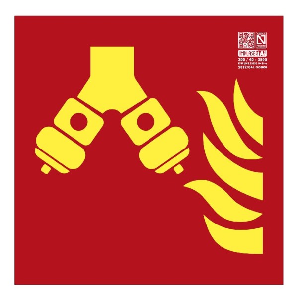 Supraser EX249L sinal de coluna seca a 21x21cm