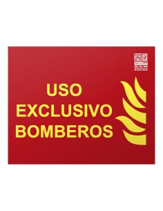Comprar IMPLASER EX218L Señal uso exclusivo bomberos Clase A 25x20cm EX218L