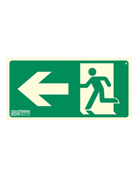 Comprar IMPLASER EV356N-20M Señal salida izquierda 64x32cm. 20m EV356N-20M