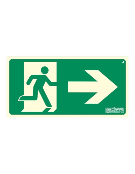 Impraser EV355N sinal de sinal de seta para a direita 32x16cm