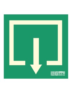 Comprar IMPLASER EV242N-20M Señal pictograma de salida habitual 44,7x44,7cm. 20m EV242N-20M