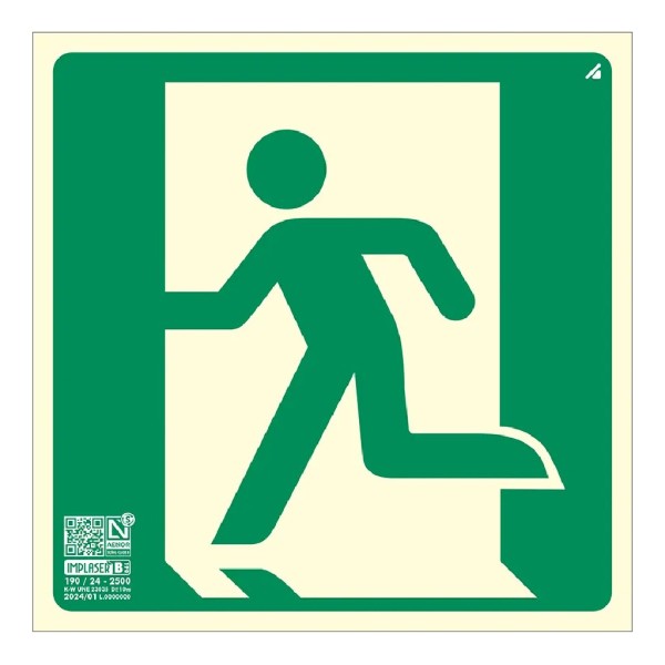 Comprar IMPLASER EV368N Señal salida izquierda 21x21cm EV368N