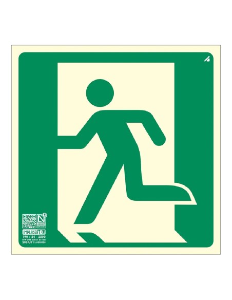 Comprar IMPLASER EV368N Señal salida izquierda 21x21cm EV368N